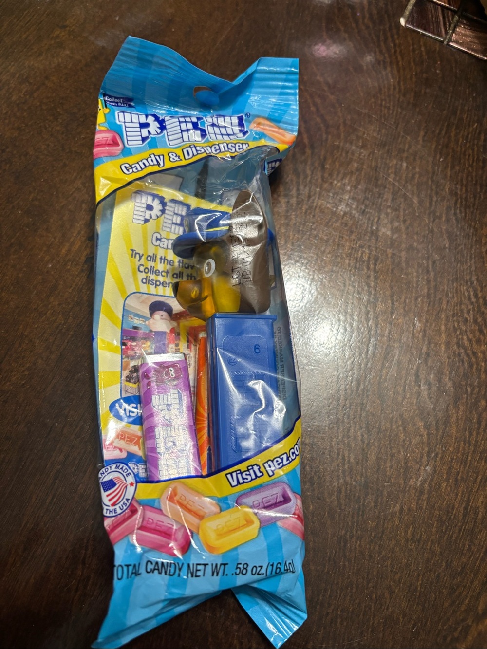 PEZ Blue Candy Dispenser with Assorted Candy